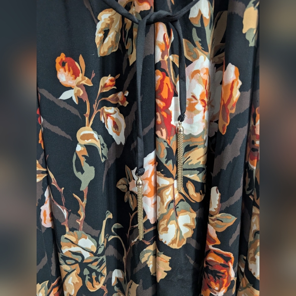NWT White House Black Market Matte Jersey Shirt Floral Dress Size XL - Picture 6 of 6